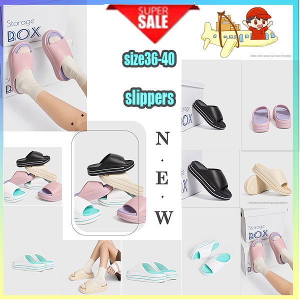 Designer Casual Platform Pantofole in PVC con suola spessa a vita alta uomo Donna Leggero Moda stile francese Sandali con suola morbida in gomma in pelle Pantofola piatta