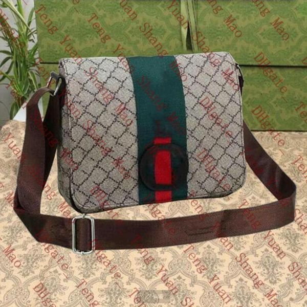 Heiße Designer-Tasche für Männer und Frauen, Designer-Umhängetasche, klassisch, magnetisch, geschlossen, beschichtetes Canvas-Leder, Umhängetasche, Schul-Büchertasche, Umhängetasche, Geldbörse