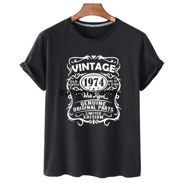 T-shirt da uomo Uomo Donna T-shirt da anniversario di compleanno 1964 1974 1984 T-shirt in cotone per feste in famiglia T-shirt a maniche corte T-shirt vintage Abbigliamento regaloH24220