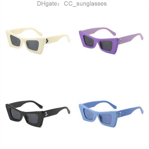 Moda Luxo Offs Quadros Brancos Óculos de Sol Marca Homens Mulheres Sunglass Arrow x Frame Eyewear Tendência Hip Hop Square Sunglasse Sports Travel Sun Glasses OGML