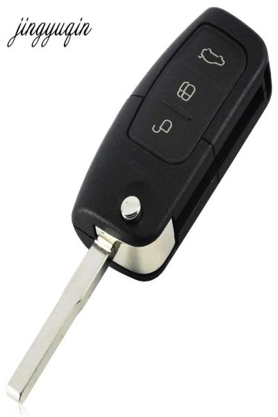 3 düğme flip katlanır Modifiye Modifiye Kesilmemiş Araç Boş Key Kabuk Uzak FOB Kapak Ford Focus Fiesta C Max KA7913046