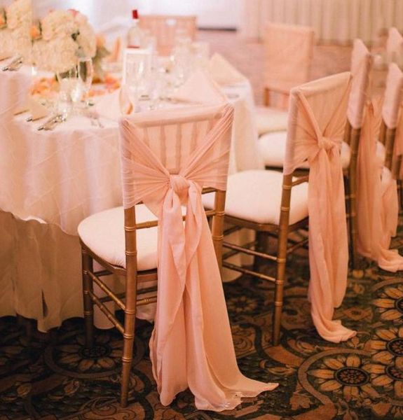 Chiffon Chair Covers for Weddding Custom Made High Quality Wedding Suppliers Scarf Accessories8592438