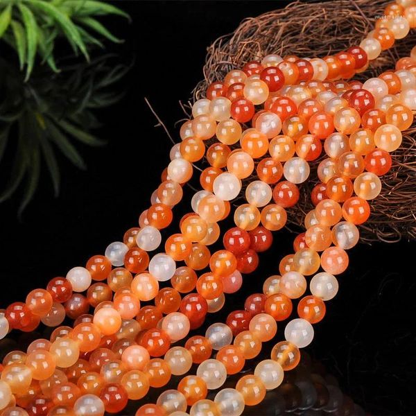 Kolye -Doğal Pembe Agate Kırmızı ve Siyah Boncuklar String Mücevher Kolye Moda Butik El Dokunur Boncuk Neck