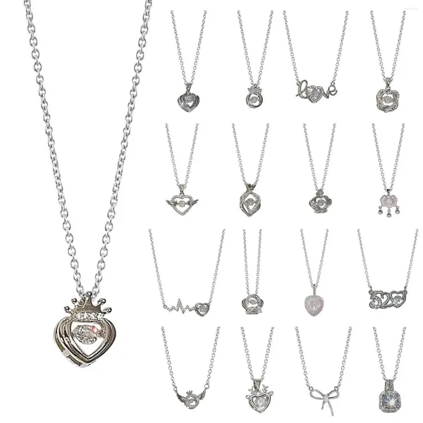 Collana con catene Beat Valentine's Spin The Day Heartbeat Will Collane con ciondoli personalizzati