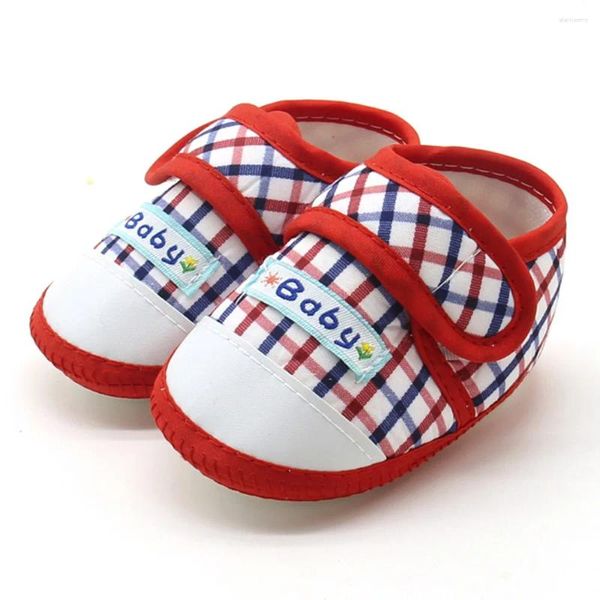 Scarpe Primi Passi 6-36 Mesi Scarpe per Bambini Stampa Plaid in Cotone Morbido Antiscivolo Infantile Casual Scarpe da Ginnastica per Bambini Zapatos Mujer