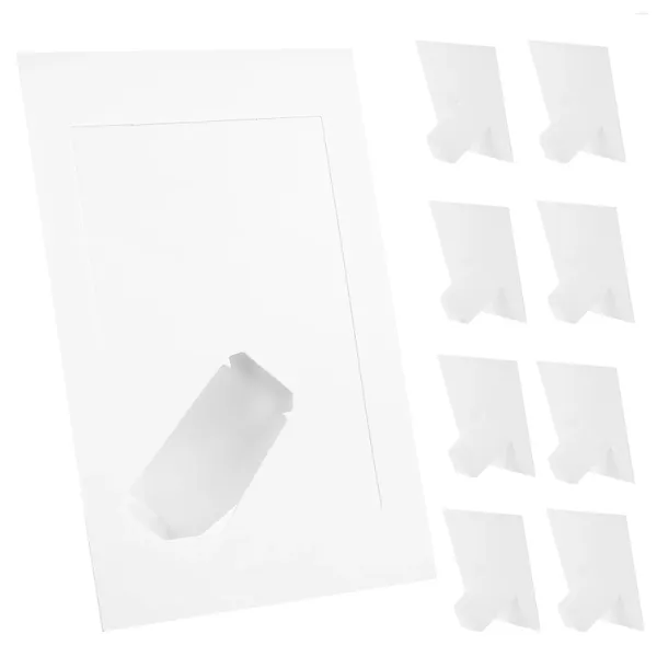 Frames 10 Stück Kraftpapier-PO-Rahmen DIY Heimdekoration Tisch (7 Zoll – Farbe (10er-Set)) Desktop-Bild-Party-Ornament