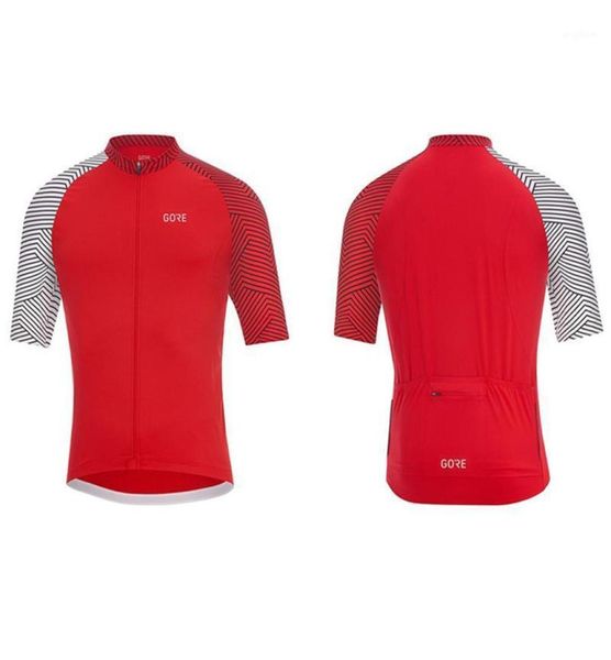 Set da gara GORE Team Camicie da uomo Maglia da ciclismo Pantaloncini con bretelle Estate Maillot Maglia a manica corta Top da bici Quick Dry Ropa Ciclismo MTB K6518320