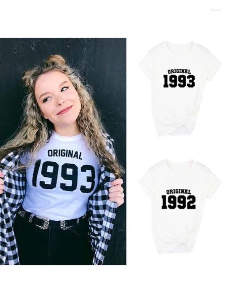 Женские футболки, оригинальная футболка 1993 года с принтом, женская рубашка, повседневная забавная женская футболка Tumblr, хипстерская одежда