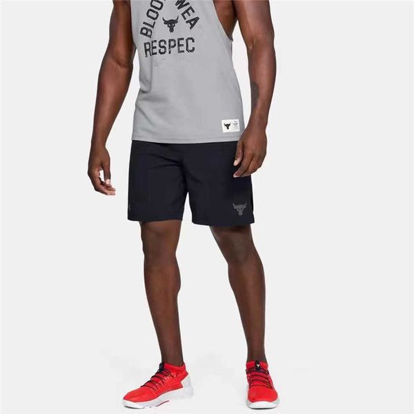 Esportes de verão calças divididas dos homens treinamento basquete fitness correndo lazer tecido secagem rápida respirável cabeça vaca shorts