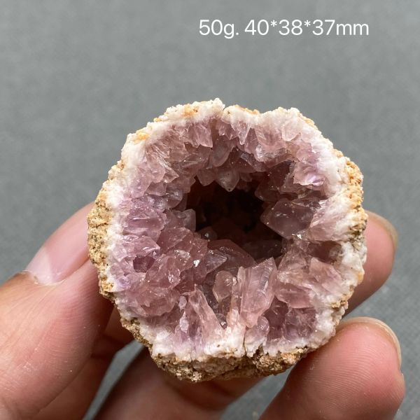 Kolye% 100 Doğal Arjantin Orijinal Çiğ Cevheri Geode Mineral Kristal Kristal Örnek Taşı