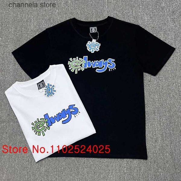 Homens camisetas ADWYSD T-shirt de manga curta Melhor qualidade Padrão Carta Impressão Simples e elegante Sempre faça o que você deve fazer T-shirt masculina T240220