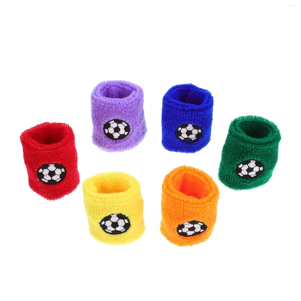 Наколенники 6 шт. цветной браслет на запястья спортивные повязки для детей баскетбольные подарки вечерние сувениры кашемировые спортивные браслеты детские