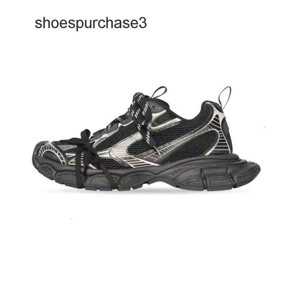 Designer Balencigs Moda Sapatos Casuais Patins 2024 Puro Original Feito Velho Mundo Família 10ª Geração 3XL Pai Sapatos Grosso Aumentado Casal Esportes 70VD