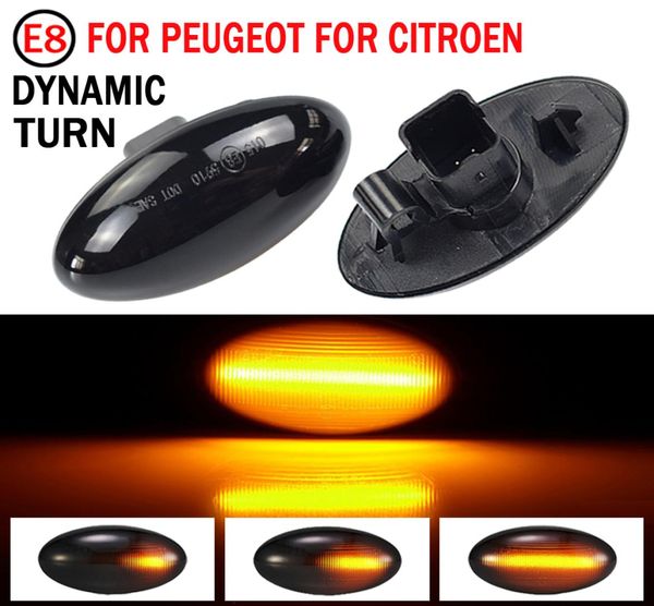 Luci di posizione laterali a LED Ripetitore Lampada per Peugeot 107 1007 108 301 4007 607 Citroen Crosser Elysee Berlingo Spedizione Xsara C1 C2 C32938778