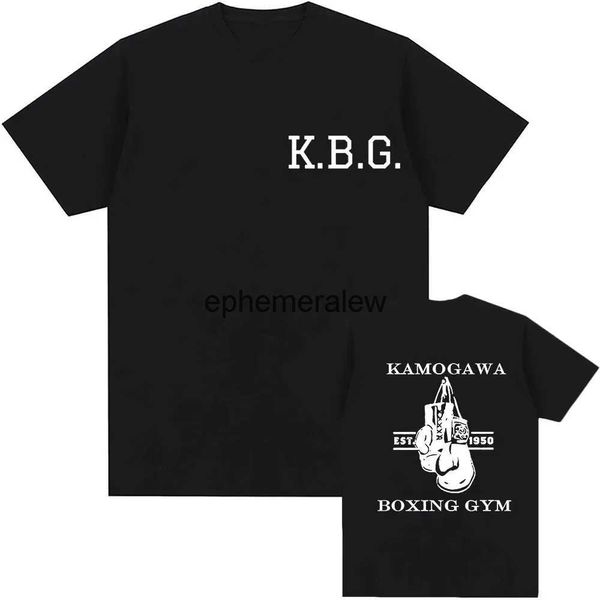 Herren T-Shirts heiße Anime Hajime Nein Ippo T-Shirt Funny T-Shirts Manga Kamagowa Boxing Fitnessstudio Baumwoll-T-Shirt Hip Hop Männer Unisex Summer Topsh24220