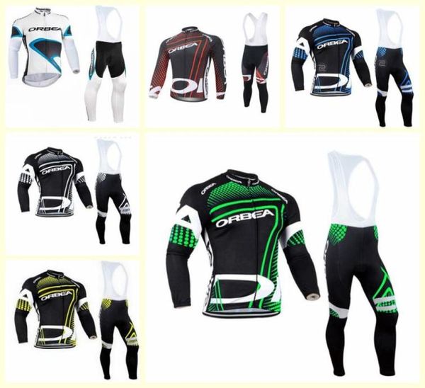 ORBEA team Ciclismo maniche lunghe jersey con bretelle set Abbigliamento bici Ropa Ciclismo Sport Uniformes U1209136897061