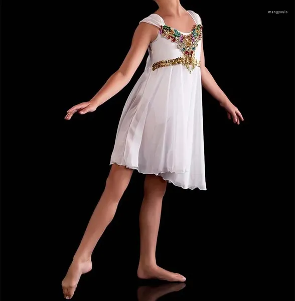 Abbigliamento da palcoscenico Abito da balletto per bambini per ragazze Costume adulto Lago dei cigni Cielo blu rosa bianco Abbigliamento per bambini personalizzabile