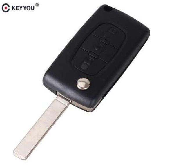 KEYYOU для Citroen C2 C3 C4 C5 C6 C8 3 кнопки откидной чехол для дистанционного ключа автомобиля чехол брелок VA2 Blade CE05236776962