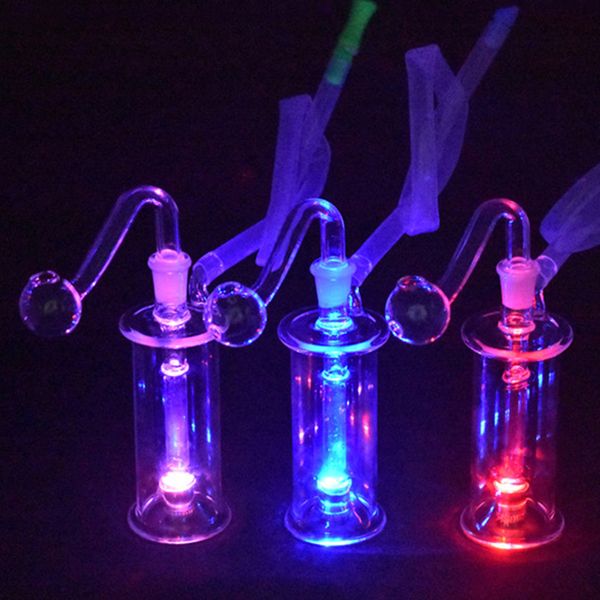 En ucuz nargile cam yağ brülör bong sigara borusu shisha iç satırda matris led hafif kül yakalar bong percolater obbler 10mm erkek yağ brülör boruları toptan satış