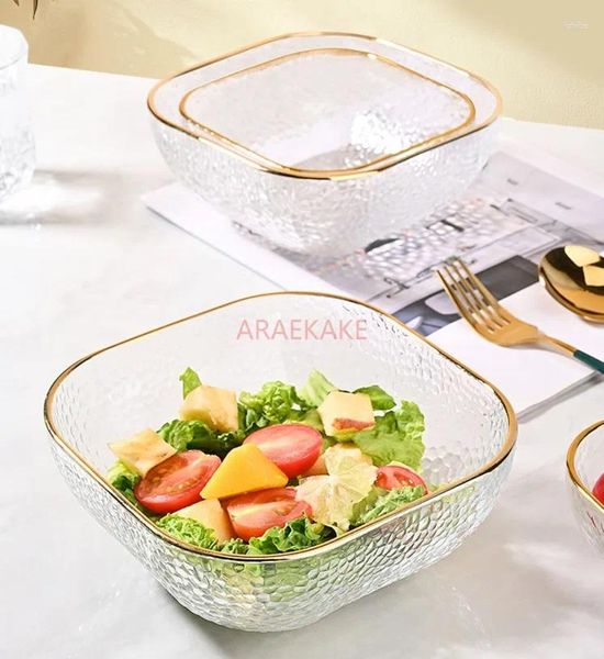 Teller 800 ml Glasfruchtplatte Salat Schüssel Haushalt Hoch Schönheit Tee Tisch Wohnzimmer Snack