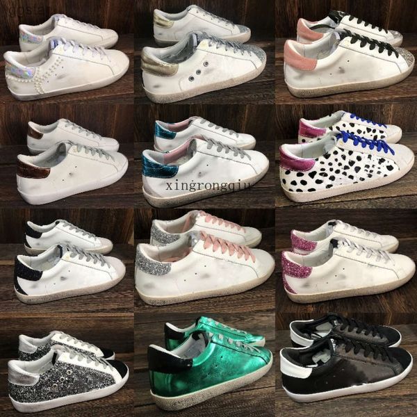 Italia Brand Golden Goosed Sneakers di lusso Italia Brand Sneaker Super star Scarpe da donna Stampa leopardata Pinkgold glitter Classico Bianco Doold Dirty Designer H 6AIR