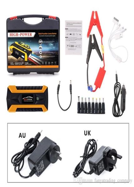 89800mAh LED Car Jump Start Starter 4 USB Carregador Bateria Power Bank Booster 12V Booster Charger Bateria Power Bank9381906