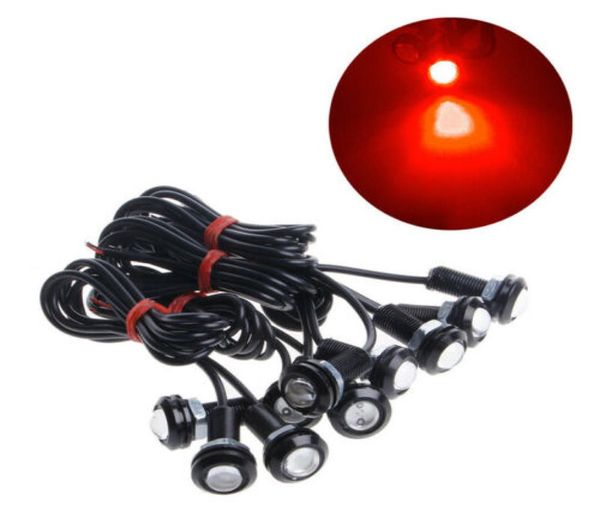 10 pz Car Auto 18mm 110LM DC12V Eagle Eye LED Luci Lampada Lampadina Daytime Running Nebbia DRL Segnale di parcheggio retromarcia diurno9324520