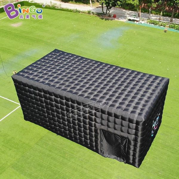 Atacado artesanato requintado 10x5x4mH (33x16,5x13,2 pés) barraca quadrada inflável gigante com luzes barraca de feira comercial para festa decoração de eventos brinquedos esportes