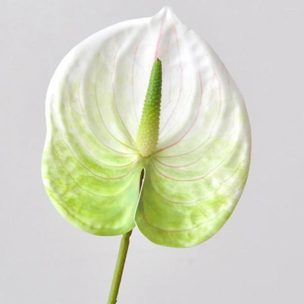 Dekorative Blumen 4 Stück DIY Blumenstrauß Tischdekoration Vase Anthurium Arrangement Dekore