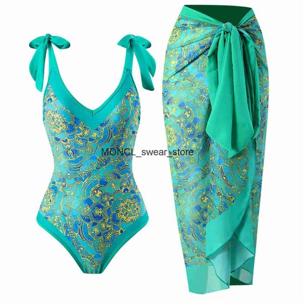 Mulheres Swimwear 2023 Nova Chegada Push Up Mulheres Bikini Set Floral Impresso Ruffle Biquinis Strappy Bandage Biquini Brasileiro MaiôH2422032