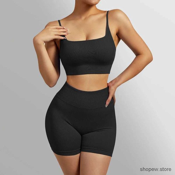 Damen-Badebekleidung, 2-teilig, Yoga-Sets, Damen, hohe Taille, Workout-Outfits, Fitnessstudio, Kleidung, Yoga-Anzüge, Fitness-Trainingsanzug, Sportbekleidung für Damen