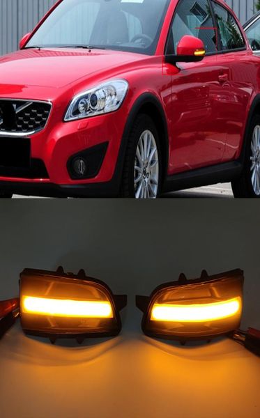 1Set Dynamic Blining Signal Light LED Rückspiegel -Leuchten -Blinker -Indikatorlicht für S40 S60 S80 C30 V50 V507703356