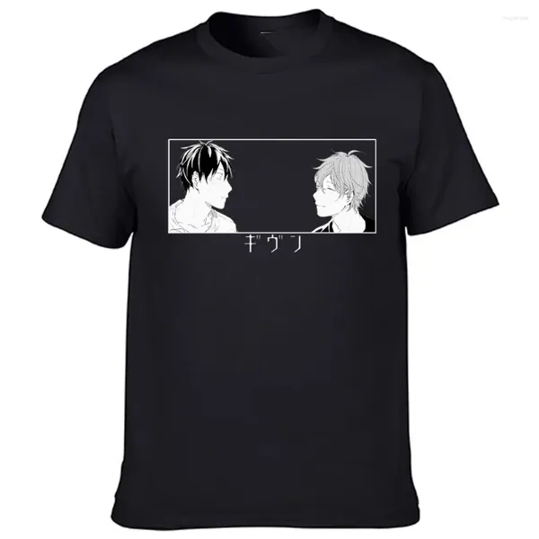 Homens Camisetas Yaoi Bl Dado Anime Manga Música Camisetas Homens Moda Verão Streetwear Harajuku Engraçado Tops Soltos