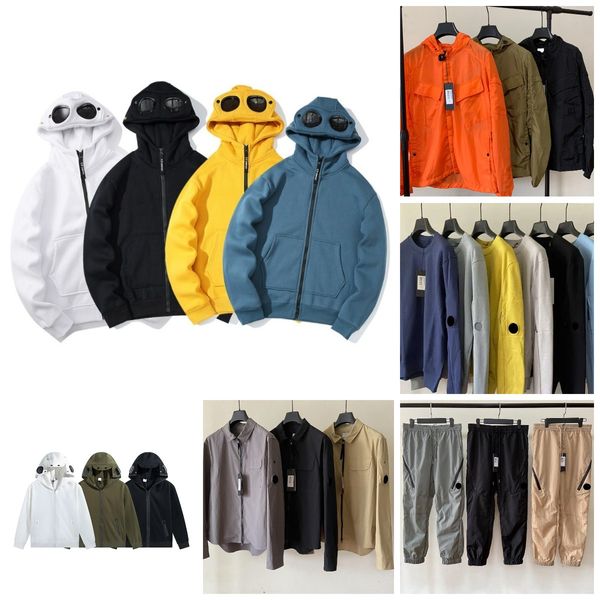 Felpe con cappuccio da uomo Felpa con cappuccio firmata Cp Giacca con cappuccio Cappotto antivento Azienda di moda Felpa con cappuccio Zip Cappotto foderato in pile Uomo High Street cp aziende felpa con cappuccio