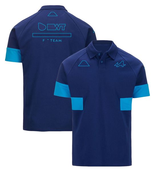 2024 Neues F1 Team Supporter Poloshirt T-Shirt Formel 1 Rennfahrer Fans T-Shirt Jersey Sommer Herren Blau Atmungsaktives T-Shirt Plus Size