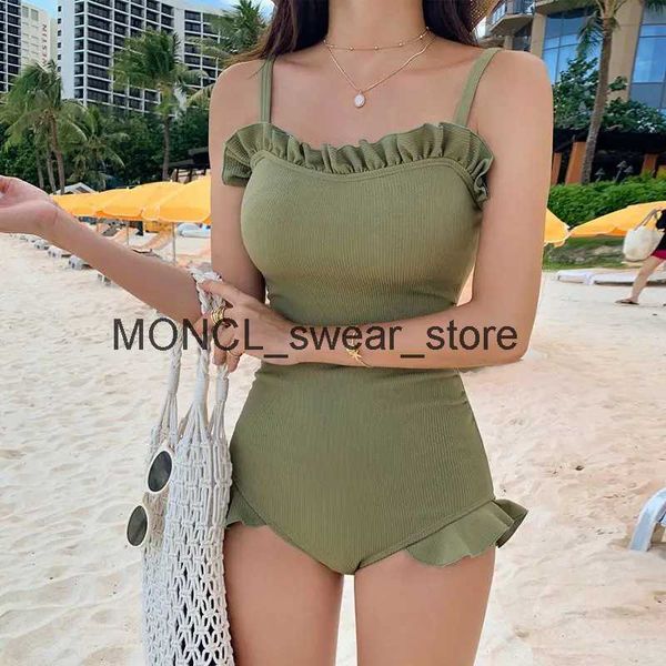 Kadın Mayo Yeni Kore Seksi Push Up One Piece Mayo Elbise Monokini Kesim Kadınlar Yüzmek Yüzme Sevimli Yüzme Suith2422088