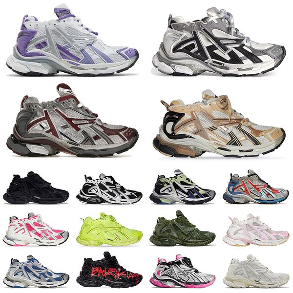 Track Runners 7.0 Damen Herren Balencaigaes Luxus-Plattformmarke Belenciaga Schwarz Weiß Rosa Schaumstoff Transmit Belanciaga Tennisschuhe Opa Ancien Daddy Turnschuhe