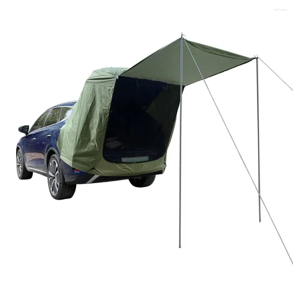 Zelte und Unterstände Outdoor SUV MPV Auto Heckzelt Multifunktions-Dachverlängerung Sonnenschutz Regenschutz Selbstfahrendes Anti-Mücken-Doppel