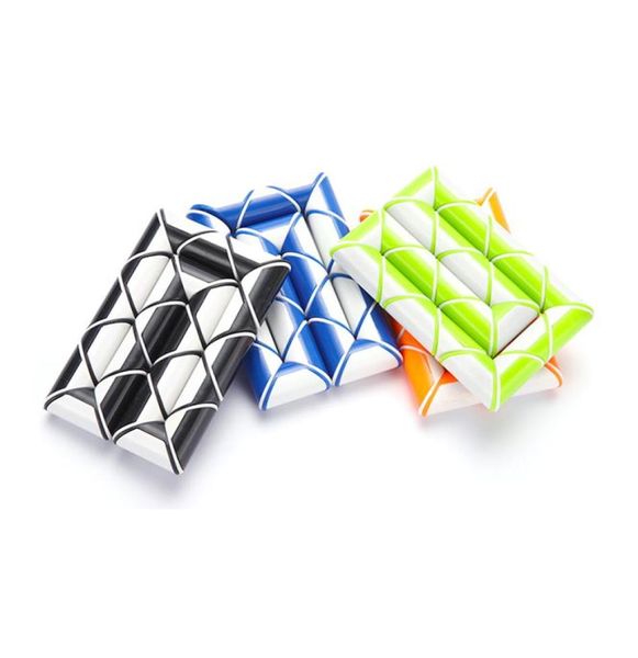 Rubix Mini Quebra-cabeça Cobra Régua Fidget Brinquedos Anti Stress Apaziguador Jogo Educacional Crianças Presentes de Aniversário para Crianças Adultos 5730269