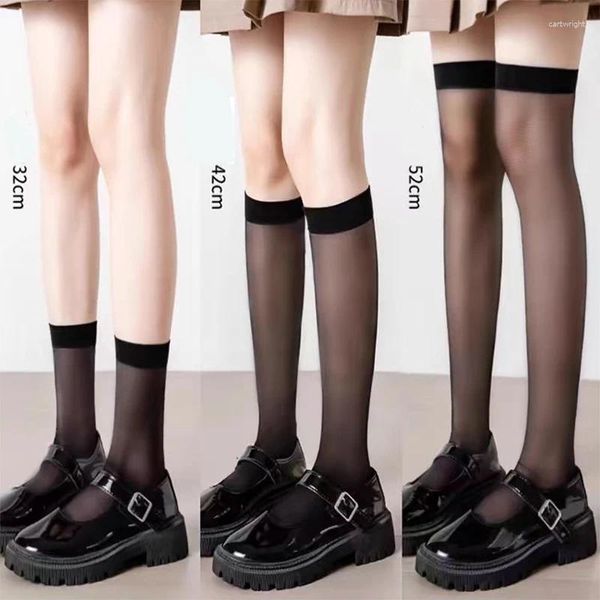 Frauen Socken Sexy Nylonstrümpfe Niedlich JK Lolita Schwarz Weiß Lange Overknee Oberschenkel Hohe Kompressionsstrumpf Socke