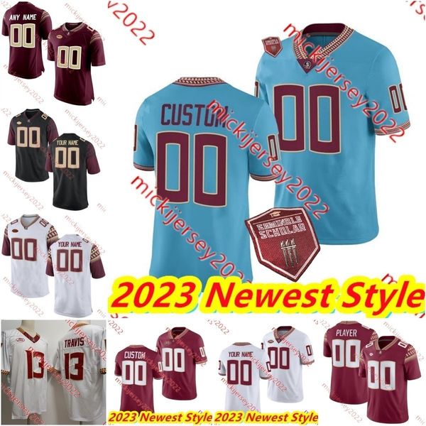 Maglia da calcio Brian Burns Florida Dennis Briggs Jr. Qae'shon Sapp Jaylen Early George Wilson Jr. Dante Anderson Stitched Custom 2023 Nuove maglie dello stato FSU