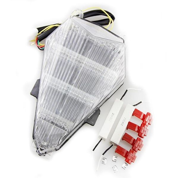 Şeffaf Motosiklet LED Kuyruk Işığı Sinyali Yamaha YZFR6 200620137921974