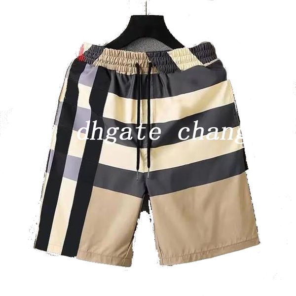 Pantaloncini firmati da uomo e da donna Moda casual streetwear estivo Costume da bagno ad asciugatura rapida Plaid a righe Stampa Beach Resort Pantaloni da spiaggia Taglia asiatica M-3XL