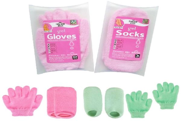 Lavanda óleo de jojoba rosa esfoliante máscara de pé luvas spa gel meia hidratante máscara de mão pés cuidados beleza silicone Socks3413513