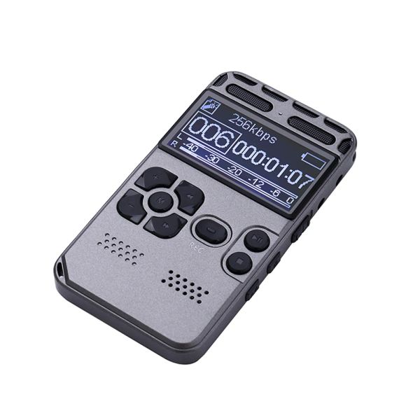 Gravador HD 1536KBPS Digital Audio Sound Voice Recorder Ditaphone WAV MP3 Player Caneta de gravação 35h Redução de ruído