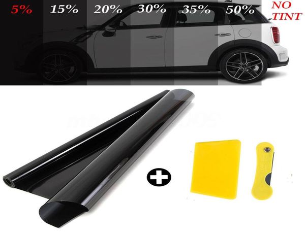 Yentl 3mx50cm VLT Car Auto Home Vetro per vetri Tinta Rotolo di pellicola con raschietto per finestrino laterale dell'auto Casa Commerciale Solare Pr5906388