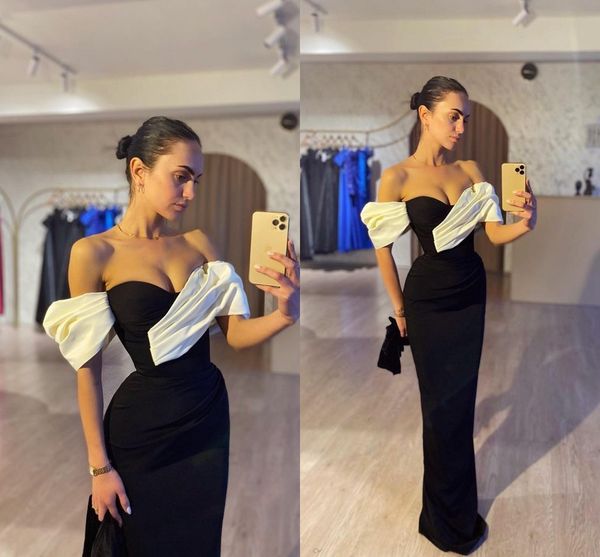 Africano preto e branco bainha vestidos de noite querida até o chão vestidos formal wear baile festa aniversário pageant vestidos ocasião especial vestido personalizado