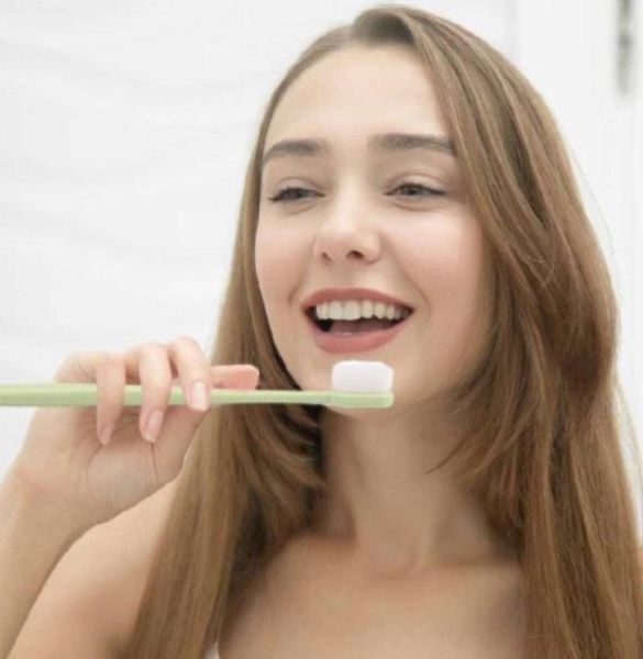 Новая техническая зубная щетка анион 10 тысяч чистит волосы ультра белая чистая мягкая защита десен нано роскошная зубная щетка для здоровья прочная fo3744147