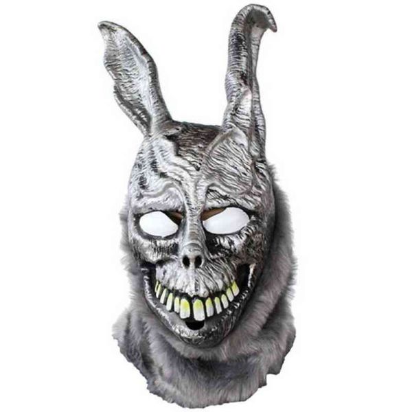 Film Donnie Darko Frank Evil Tavşan Maskesi Cadılar Bayramı Partisi Cosplay Props Lateks Tam Yüz Maskesi L2207112458