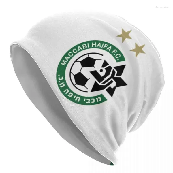 Berets Maccabis Haifas Motorhaube Berühmte Club Strickmütze Männer Frauen Retro Warme Beanie Hüte Herbst Kpop Grafik Skullies Beanies Caps